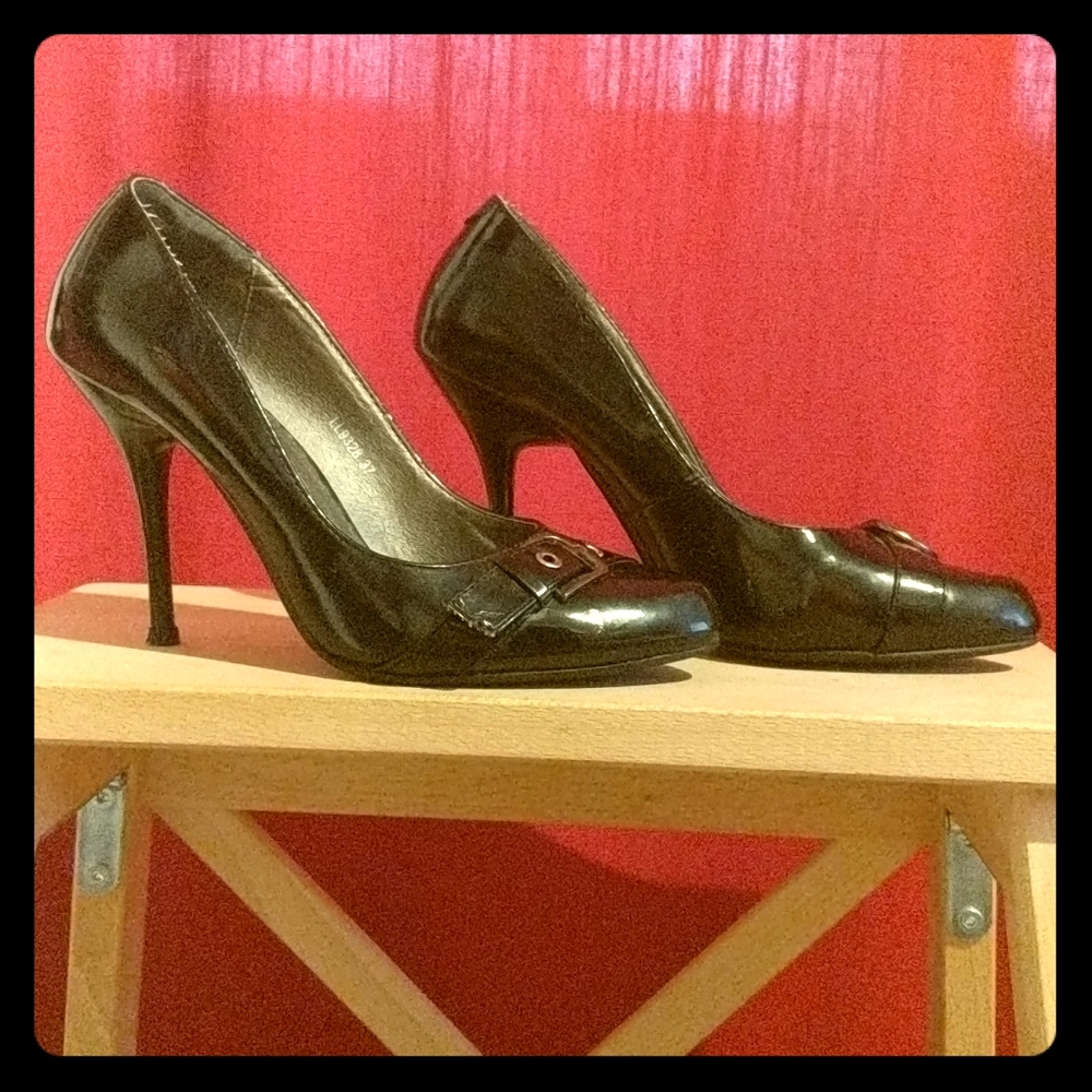 Black high heels